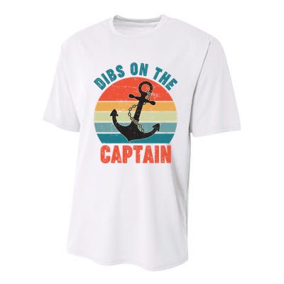Vintage Distressed Dibs On The Captain Youth Performance Sprint T-Shirt