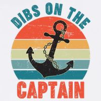 Vintage Distressed Dibs On The Captain Poster