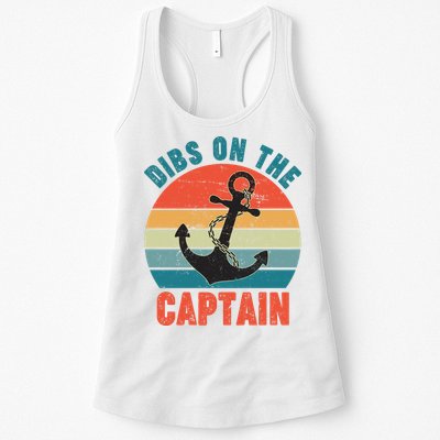 Vintage Distressed Dibs On The Captain Womens Tank Top