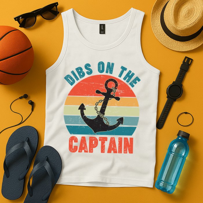 Vintage Distressed Dibs On The Captain Tank Top