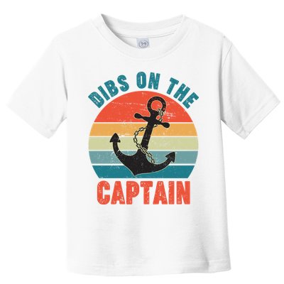 Vintage Distressed Dibs On The Captain Toddler T-Shirt
