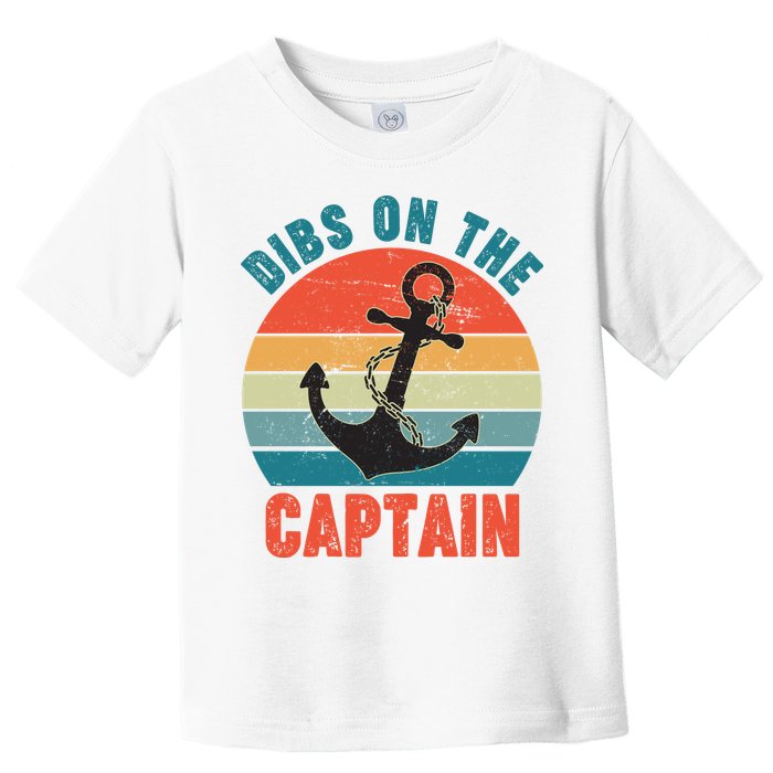 Vintage Distressed Dibs On The Captain Toddler T-Shirt