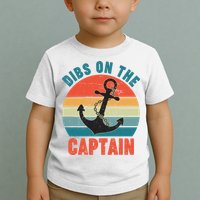 Vintage Distressed Dibs On The Captain Toddler T-Shirt
