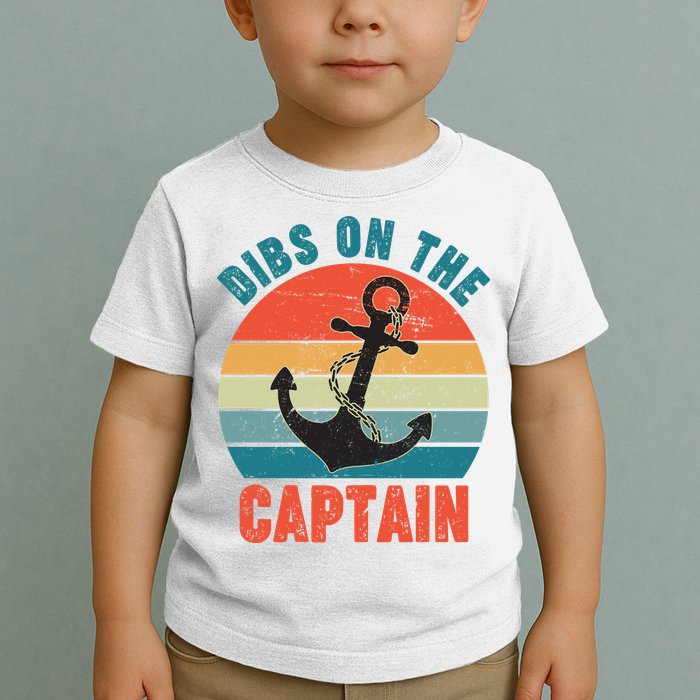 Vintage Distressed Dibs On The Captain Toddler T-Shirt