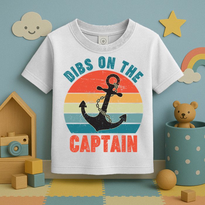 Vintage Distressed Dibs On The Captain Toddler T-Shirt