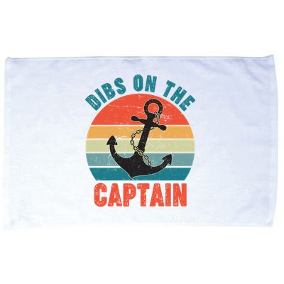 Vintage Distressed Dibs On The Captain Microfiber Hand Towel
