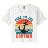 Vintage Distressed Dibs On The Captain Crop Top