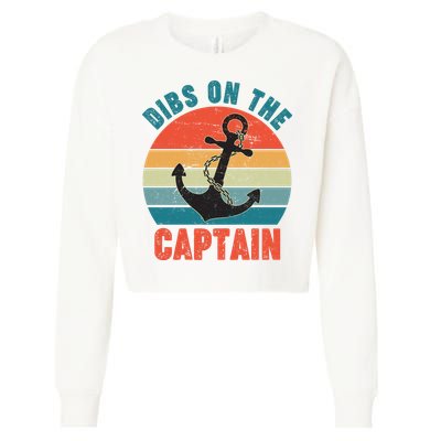 Vintage Distressed Dibs On The Captain Cropped Pullover Crew
