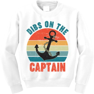 Vintage Distressed Dibs On The Captain Kids Sweatshirt