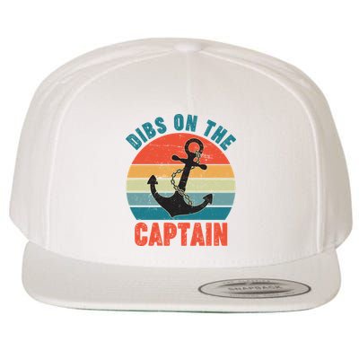 Vintage Distressed Dibs On The Captain Wool Snapback Cap