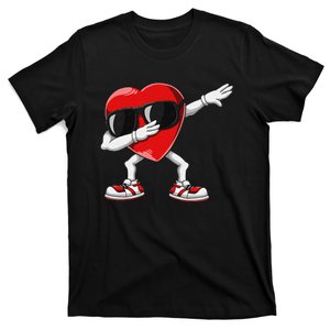 Valentines Day Dabbing Heart Love Funny T-Shirt