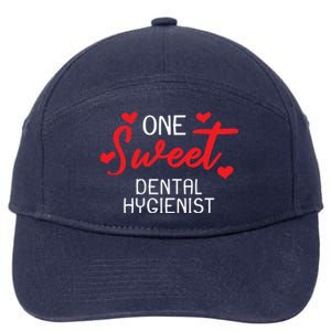 Valentines Day Dental Hygienist Sweet Heart Gift 7-Panel Snapback Hat