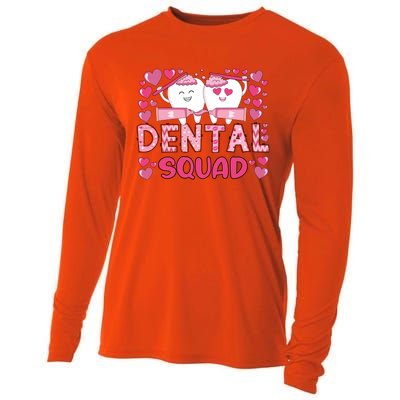 Valentines Day Dental Squad Valentine Dental Assistant Meaningful Gift Cooling Performance Long Sleeve Crew