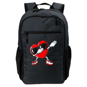 Valentines Day Dabbing Heart Boy Girl Love Dab Dance Funny Daily Commute Backpack