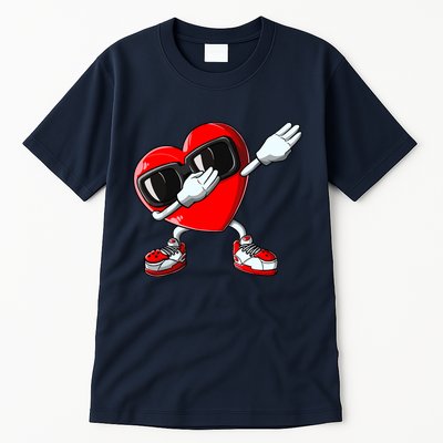 Valentines Day Dabbing Heart Boy Girl Love Dab Dance Funny Tall T-Shirt