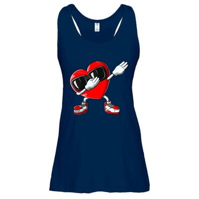 Valentines Day Dabbing Heart Boy Girl Love Dab Dance Funny Ladies Essential Flowy Tank