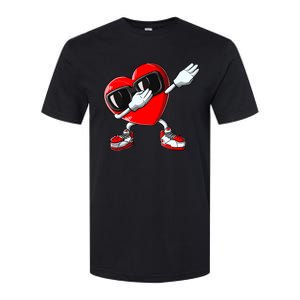 Valentines Day Dabbing Heart Boy Girl Love Dab Dance Funny Softstyle® CVC T-Shirt