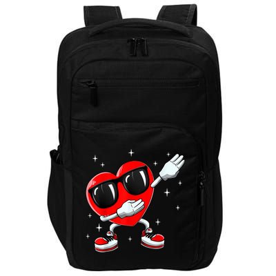 Valentines Day Dabbing Heart Funny Valentine's Day Impact Tech Backpack