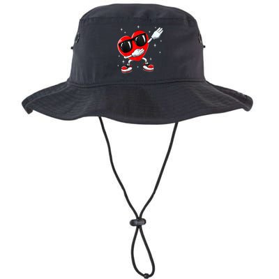 Valentines Day Dabbing Heart Funny Valentine's Day Bucket Hat