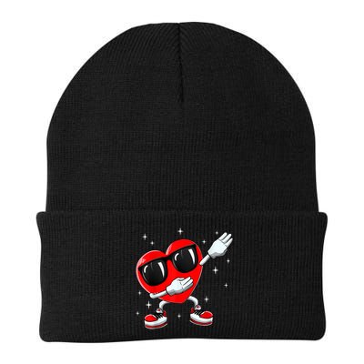 Valentines Day Dabbing Heart Funny Valentine's Day Beanie