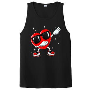 Valentines Day Dabbing Heart Funny Valentine's Day PosiCharge Competitor Tank