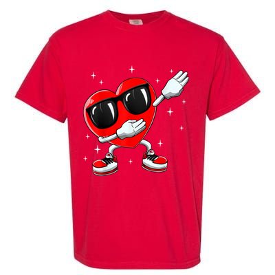 Valentines Day Dabbing Heart Funny Valentine's Day Garment-Dyed Heavyweight T-Shirt