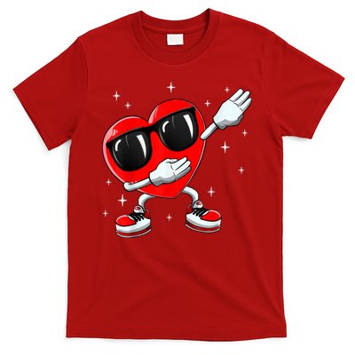 Valentines Day Dabbing Heart Funny Valentine's Day T-Shirt