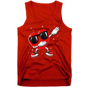 Valentines Day Dabbing Heart Funny Valentine's Day Tank Top