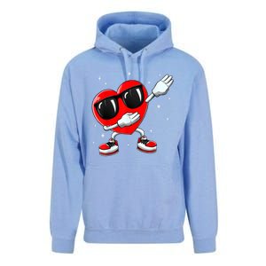 Valentines Day Dabbing Heart Funny Valentine's Day Unisex Surf Hoodie