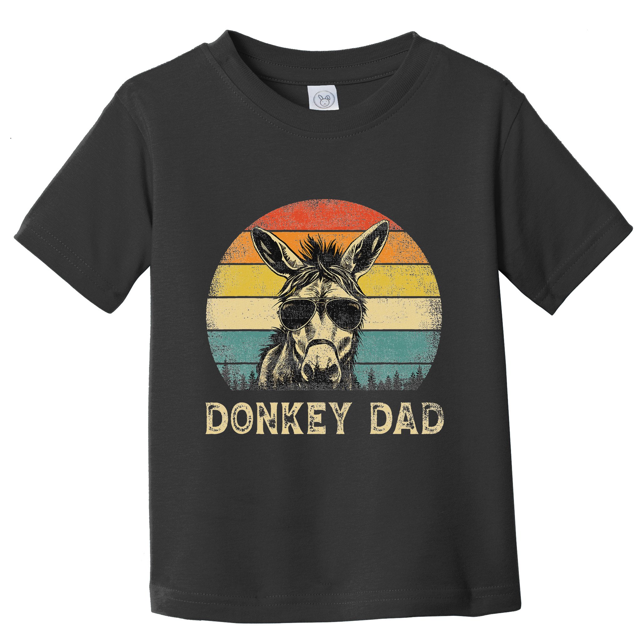 Vintage Donkey Dad Donkey Lovers Daddy FatherS Day Toddler T-Shirt