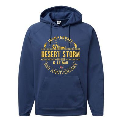 Veterans Day Desert Storm 30th Anniversary 1991 2022 Performance Fleece Hoodie