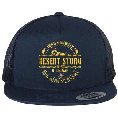 Veterans Day Desert Storm 30th Anniversary 1991 2022 Flat Bill Trucker Hat