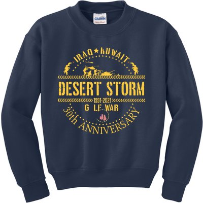 Veterans Day Desert Storm 30th Anniversary 1991 2022 Kids Sweatshirt