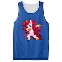 Valentine's Day Dabbing Unicorn Funny Valentines Gift Mesh Reversible Basketball Jersey Tank