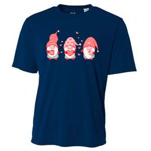 Valentine's Day Design For Wo With Cute Gnomes Cooling Performance Crew T-Shirt