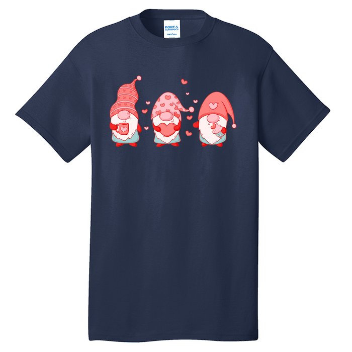 Valentine's Day Design For Wo With Cute Gnomes Tall T-Shirt