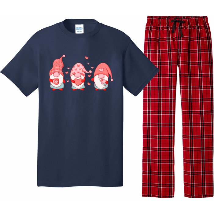 Valentine's Day Design For Wo With Cute Gnomes Pajama Set