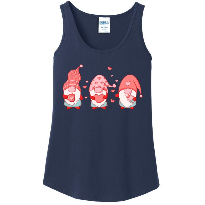 Valentine's Day Design For Wo With Cute Gnomes Ladies Essential Tank