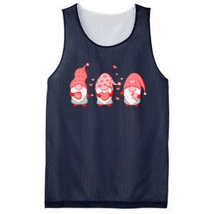 Valentine's Day Design For Wo With Cute Gnomes Mesh Reversible Basketball Jersey Tank