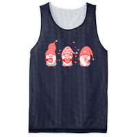 Valentine's Day Design For Wo With Cute Gnomes Mesh Reversible Basketball Jersey Tank