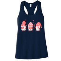 Valentine's Day Design For Wo With Cute Gnomes Women's Racerback Tank