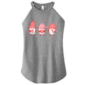 Valentine's Day Design For Wo With Cute Gnomes Women's Perfect Tri Rocker Tank