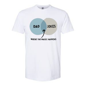 Venn Dadagram Dad Jokes Where The Magic Happens Softstyle CVC T-Shirt