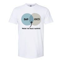 Venn Dadagram Dad Jokes Where The Magic Happens Softstyle CVC T-Shirt