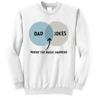 Venn Dadagram Dad Jokes Where The Magic Happens Sweatshirt