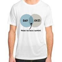 Venn Dadagram Dad Jokes Where The Magic Happens Adult ChromaSoft Performance T-Shirt