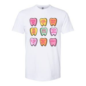 Valentines Day Dental Tooth Candy Retro Dentist Softstyle CVC T-Shirt