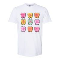 Valentines Day Dental Tooth Candy Retro Dentist Softstyle CVC T-Shirt