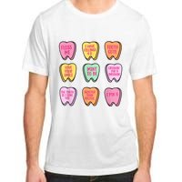 Valentines Day Dental Tooth Candy Retro Dentist Adult ChromaSoft Performance T-Shirt