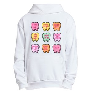 Valentines Day Dental Tooth Candy Retro Dentist Urban Pullover Hoodie